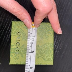 Gucci gift bag and jewelry box. Has foam insert with ring and earring slot.